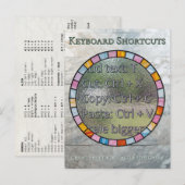 Zazzle Designer Keyboard Shortcuts Reference Card ポストカード (正面/裏面)