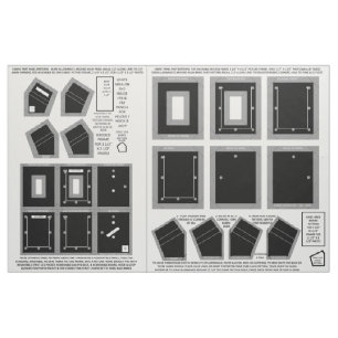 Zazzle Fabric 2洗濯可能なし縫い付きブラックフォトフレーム ファブリック