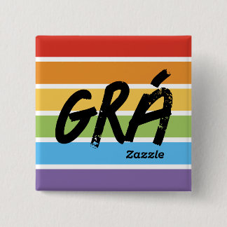 Zazzle Grá ボタン 缶バッジ