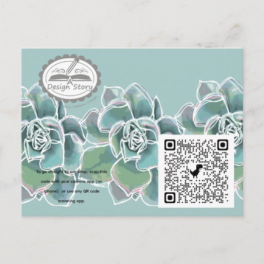 Zazzle invitation card  to new shop インビテーションポストカード (正面)