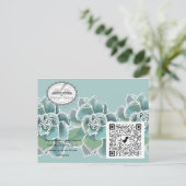 Zazzle invitation card  to new shop インビテーションポストカード (スタンド正面)