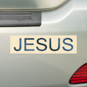 ZAZZLE_Jesus バンパーステッカー (車上)
