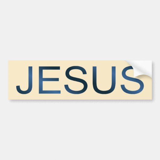 ZAZZLE_Jesus バンパーステッカー (正面)