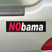 ZAZZLE NObama2 バンパーステッカー (車上)