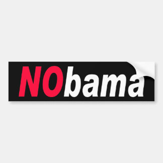 ZAZZLE NObama2 バンパーステッカー