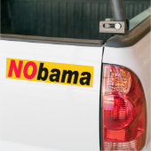 ZAZZLE NObama3 バンパーステッカー (トラック上)