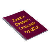 Zazzle Product Designed You!   Notebook ノートブック (右側)