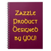 Zazzle Product Designed You!   Notebook ノートブック (正面)