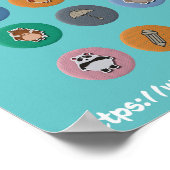 ZAZZLE SHOP:おもしろい文房具ポスター ポスター (角)