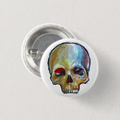 zazzle_skull_gear 缶バッジ (正面&裏面)