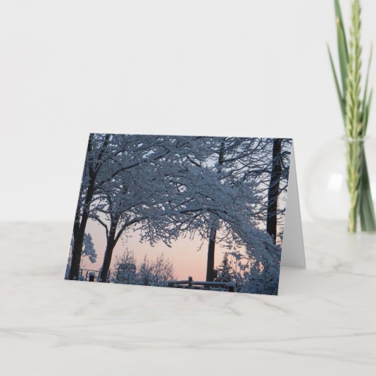 ZB-感動的な自然のクリスマスカード シーズンカード (正面)