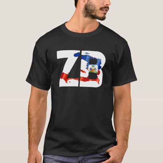 ZB aka Zoe Boy Haitian Flag Tシャツ (正面)