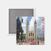 zBA006聖域MEDJUGORJEボスニア・ヘルツェゴビナ マグネット (正面/裏面)