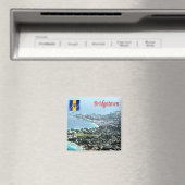 zBB009 BRIDGETOWN, Aerial View, Barbados,冷蔵庫 マグネット (インサイチュ (食洗機))