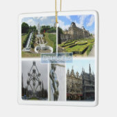 zBE005 BRUSSELS、Manneken Pis、ベルギー、 セラミックオーナメント (左)