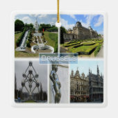 zBE005 BRUSSELS、Manneken Pis、ベルギー、 セラミックオーナメント (裏面)