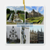 zBE005 BRUSSELS、Manneken Pis、ベルギー、 セラミックオーナメント (正面)