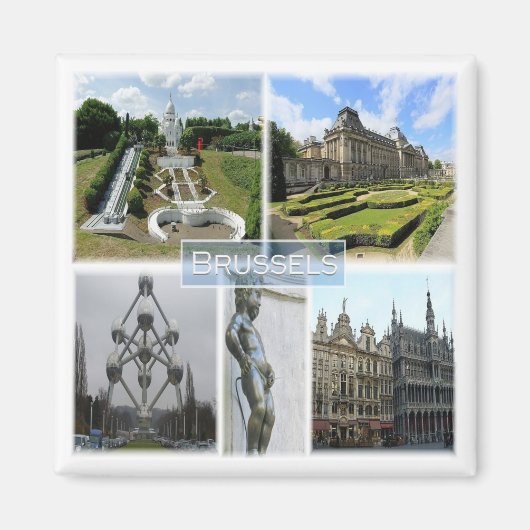 zBE005 BRUSSELS, Manneken Pis，ベルギー，冷蔵庫 マグネット (正面)