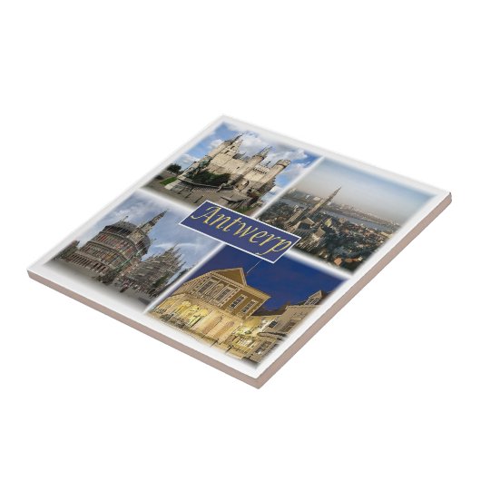 zBE008 ANTWERPベルギー、セラミックタイル タイル (側面)