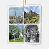 zBE009 BRUSSELS Bruxellesベルギー， セラミックオーナメント (左)