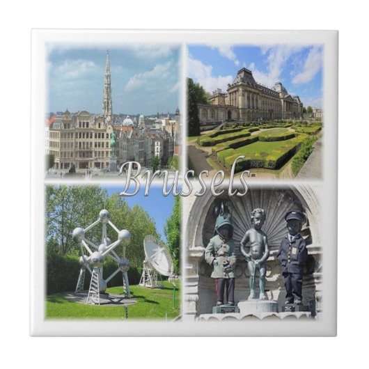 zBE009 BRUSSELS Bruxellesベルギー, タイル (正面)