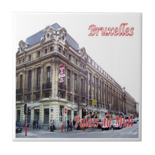 zBE019 BRUSSELS BRUXELLES Palais du Midi, タイル (正面)
