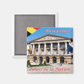 zBE020 BRUSSELS BRUXELLES Palace of the Nation, マグネット (正面/裏面)