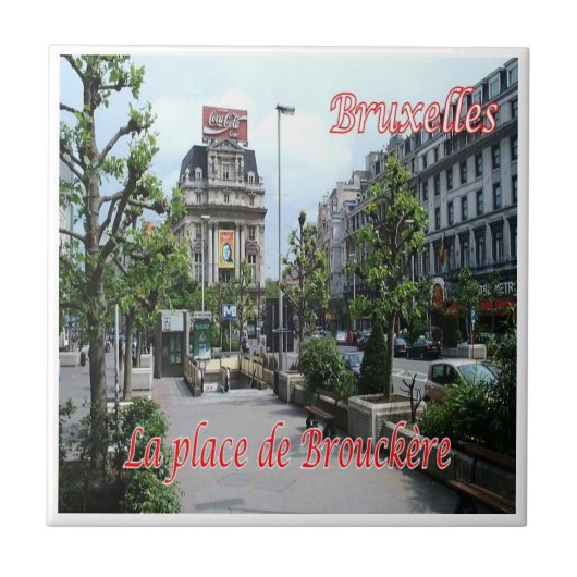 zBE024 BRUSSELS BRUSSELS PLACE of Brouckelei, タイル (正面)