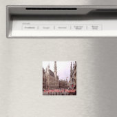 zBE025ブリュッセルブリュッセルグランドプレイス冷蔵庫 マグネット (インサイチュ (食洗機))