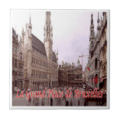 zBE025 BRUSSELS BRUXELLESグランドプレイス タイル (正面)