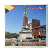 zBE027 BRUSSELS BRUXELLES Fontaine Anspach, タイル (正面)