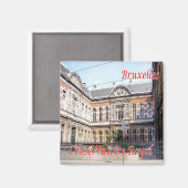 zBE028ブリュッセルブリュッセルコンサバ王室のトリー マグネット (正面/裏面)