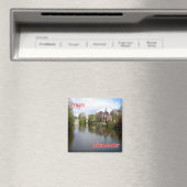 zBE036 BRUGES Minnewaterl，ベルギー，冷蔵庫 マグネット (インサイチュ (食洗機))