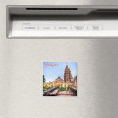 zBE038 BRUGES The Notre Dame,ベルギー,冷蔵庫 マグネット (インサイチュ (食洗機))