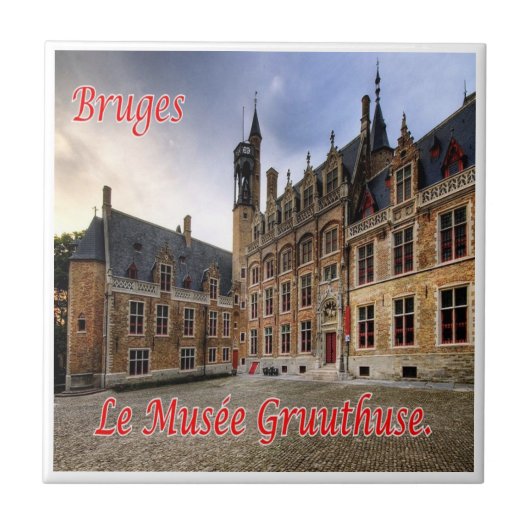 zBE042 BRUGES The Gruuthuse Museum, タイル (正面)