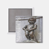 zBE046 MANNEKEN PISブリュッセルブリュッセル、冷蔵庫 マグネット (正面/裏面)