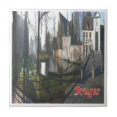 zBE053 BRUGES Beginenhof、ベルギー、 タイル (正面)