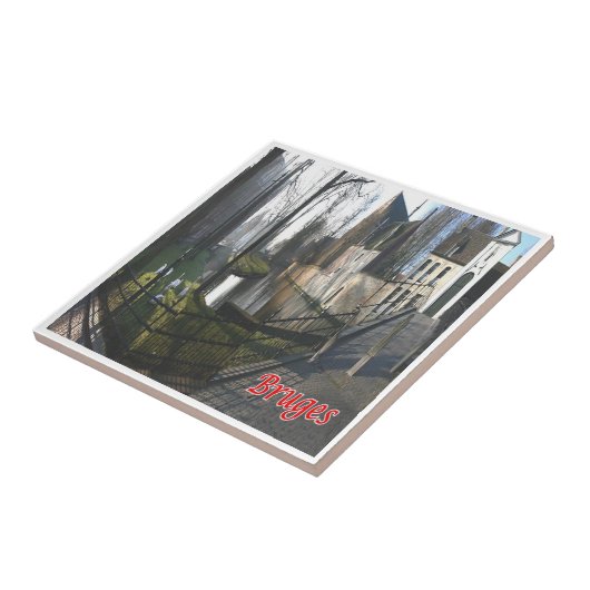 zBE053 BRUGES Beginenhof、ベルギー、 タイル (側面)