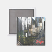 zBE053 BRUGES Beginenhof,ベルギー,冷蔵庫 マグネット (正面/裏面)