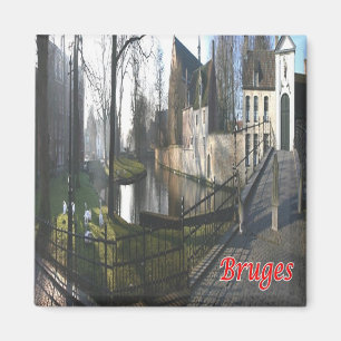 zBE053 BRUGES Beginenhof,ベルギー,冷蔵庫 マグネット