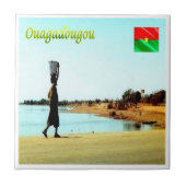 zBF008 OUAGADOUGOU, Burkina Faso, タイル (正面)