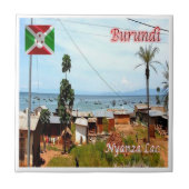 zBI006 LAKE NYANZA, Burundi，アフリカ， タイル (正面)