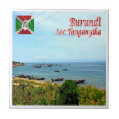 zBI008 LAKE TANGANYKA, BURUNDI,アフリカ, タイル (正面)
