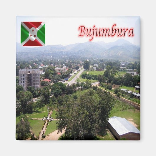 ZBI009 BUJUMBURA, BURUNDI,アフリカ,冷蔵庫 マグネット (正面)