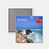 zBM009 Bミューダ、熱帯ストームホセ、冷蔵庫 マグネット (正面/裏面)