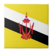 zBN001ブルネイ国旗， タイル (正面)