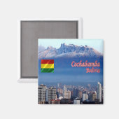 zBO018 COHABAMBA,Cordillera Tunari,ボリビア,冷蔵庫 マグネット (正面/裏面)