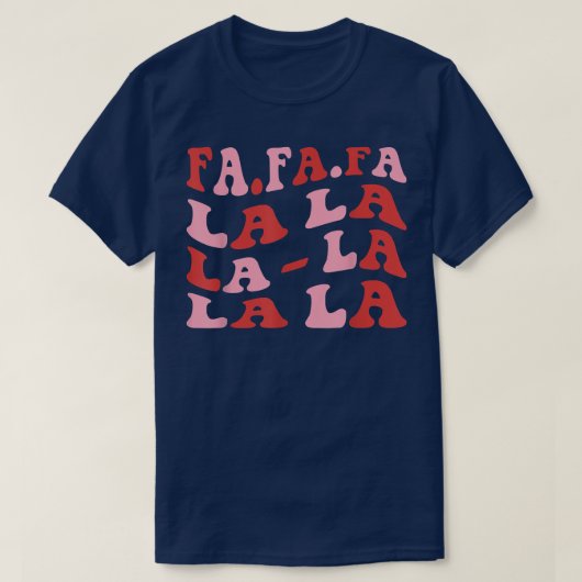 ZbQm Fa La La Christmas Pajamaメリークリスマスマッチング Tシャツ (デザイン正面)