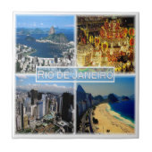 zBR003 RIO DE JANEIRO，モザイク，ブラジル， タイル (正面)