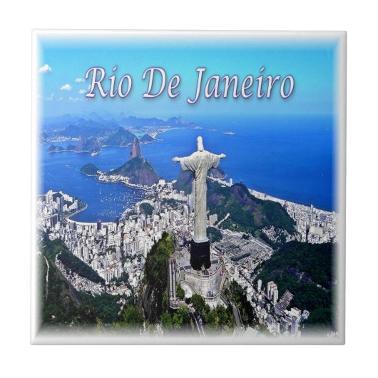 zBR005 RIO DE JANEIRO, Christ Redeemer, タイル (正面)